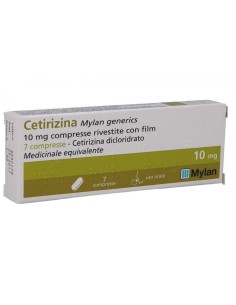 Cetirizina Mylan Antistaminico 7 Compresse Rivestite 10 mg